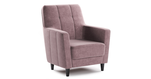 Кресло для отдыха Арно ТК 567 велюр Лаки 17 (пепел розы)