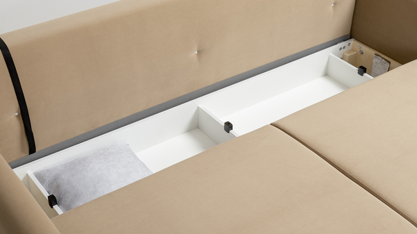 Диван-кровать прямой Барселона ТД 670 велюр Diagonal 290 бежевый