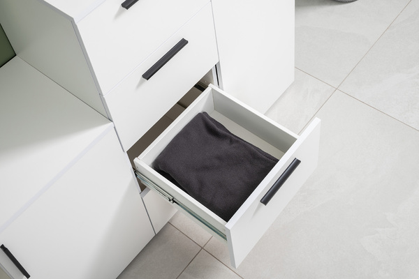 Комод Эйр 16.241 белый PE шагрень, собирается на любую сторону