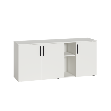 Гостиная Эйр композиция 1 белый PE шагрень, собирается на любую сторону