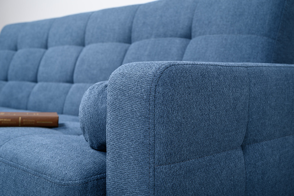 Диван-кровать прямой Эмили ТД 913 велюр синий