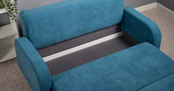 Диван-кровать прямой Киото ТД 784 велюр Epic 75 azuro синий