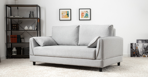 Диван-кровать прямой Макс ТД 285 жаккард Анри 31 светло-серый