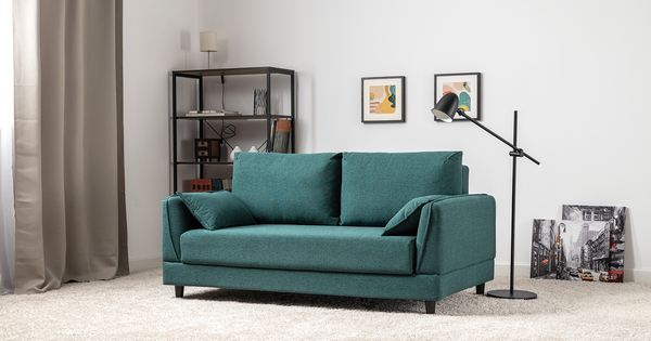 Диван-кровать прямой Макс ТД 287 жаккард Анри 19 изумрудный