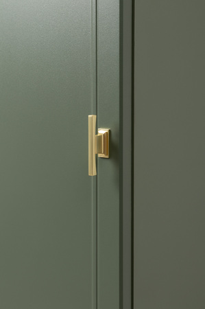 Шкаф угловой Марион 16.339 дымчатый зеленый K521, олива шагрень AG 1050 ПВХ (собирается на любую сторону)