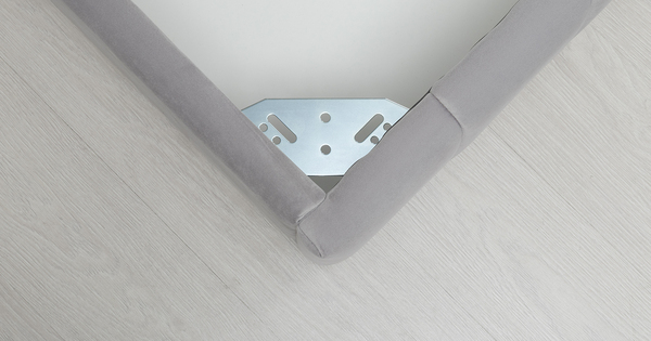 Кровать Милана 140 велюр светло-серый с ортопедическим основанием и подъемным механизмом