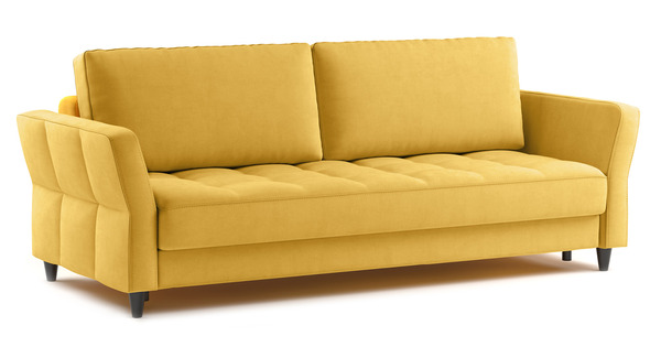 Диван-кровать прямой Невада ТД 568 велюр Vendetta 12 горчичный