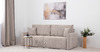 Диван-кровать прямой Оксфорд 710 композиция 3, шенилл Muza 04 светло-бежевый, модульная система