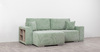 Диван-кровать угловой Оксфорд 715 композиция 4, шенилл STORM 9 мятный, модульная система, сборка на любую сторону