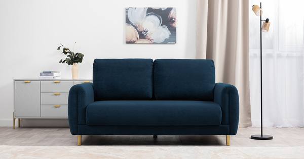 Диван-кровать прямой Оникс ТД 208 велюр Ocean 017 синий