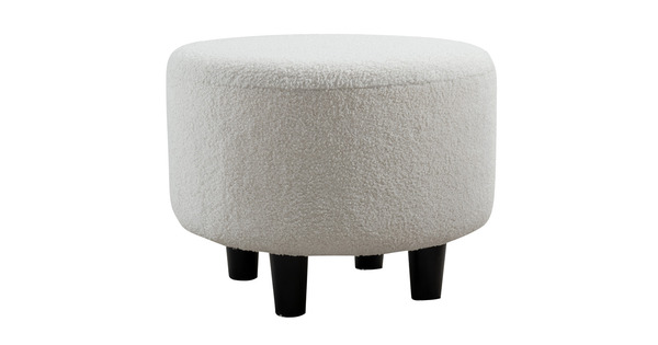 Пуф Шон ТП 270 велюр Romeo 02 белый