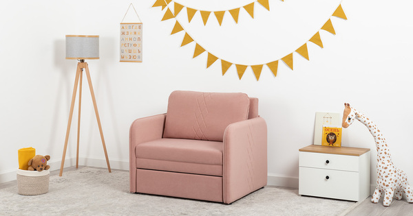 Кресло-кровать Юта (85) ТК 522 велюр Вивальди 27 пастельный коралловый